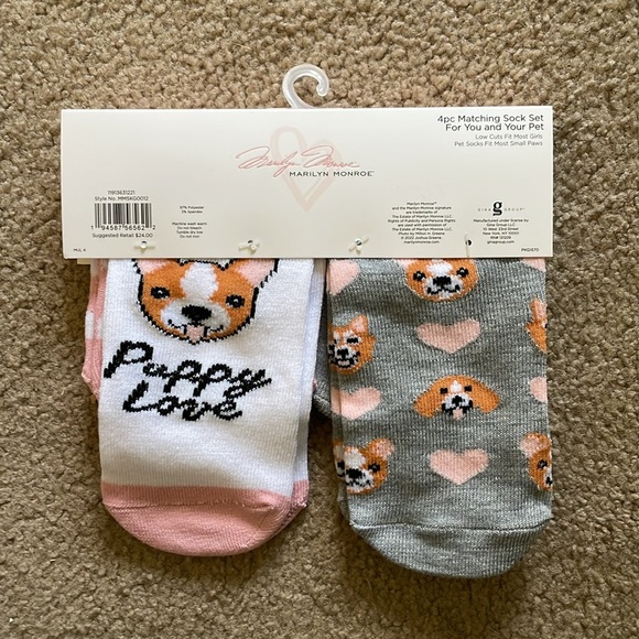 Marilyn Monroe 4 Piece Matching Socket Set For You & Pet - Picture 7 of 9